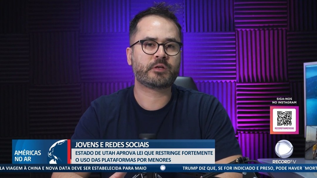 Participação no jornal 'Américas no Ar', da Record TV nos EUA